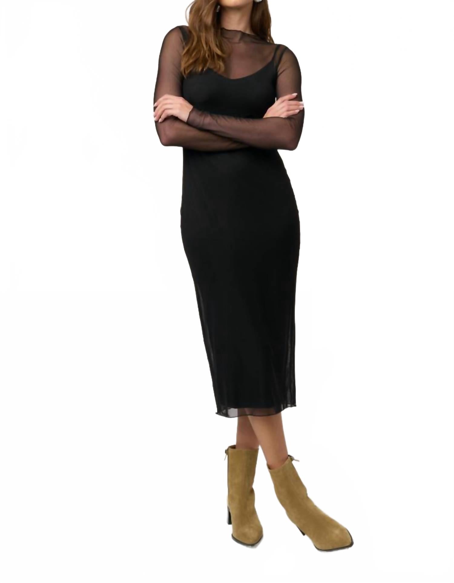 PROJECT SOCIAL T Многослойное сетчатое платье черного цвета
PROJECT SOCIAL T Многослойное сетчатое платье черного цвета