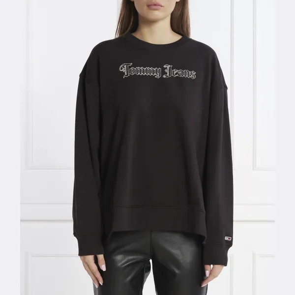 Толстовка свободного кроя в стиле гранж Tommy Hilfiger, черный
Толстовка свободного кроя в стиле гранж Tommy Hilfiger, черный