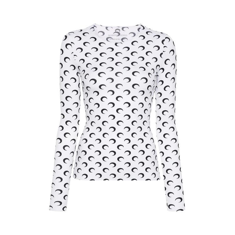 Свитер Marine Serre Moon Printed Jersey Long-Sleeve Crewneck Top, Optical White
Свитер Marine Serre Moon Printed Jersey Long-Sleeve Crewneck Top, Optical White