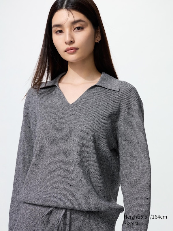 Моющийся вязаный джемпер поло Uniqlo, 08 dark grey
Моющийся вязаный джемпер поло Uniqlo, 08 dark grey