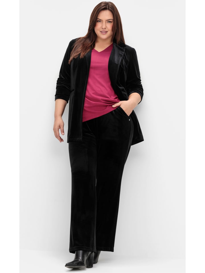 Тканевые брюки sheego, черный
Тканевые брюки sheego, черный