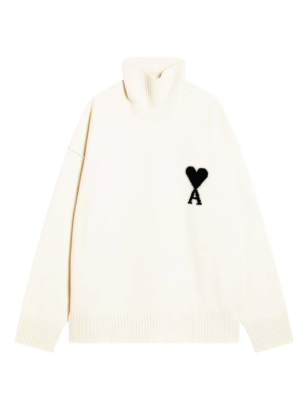 Водолазка с логотипом AMI Paris, белый
Водолазка с логотипом AMI Paris, белый