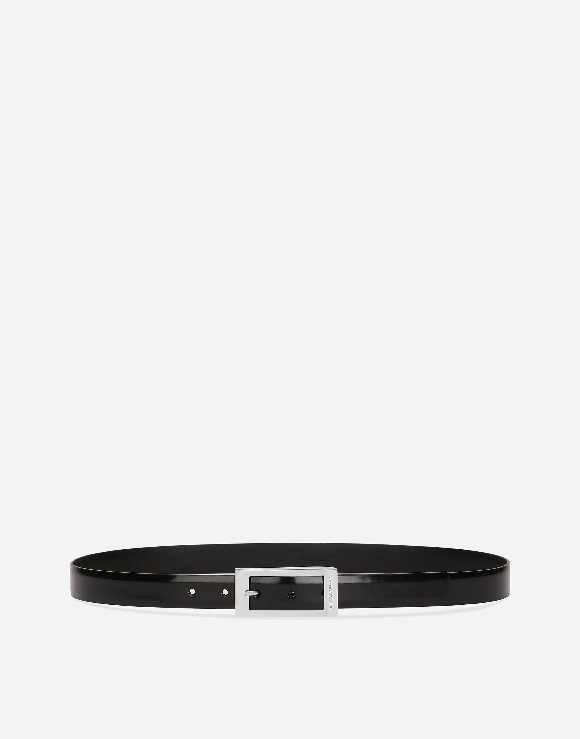 Ремень из полированного теленка Dolce & Gabbana, черный
Ремень из полированного теленка Dolce & Gabbana, черный