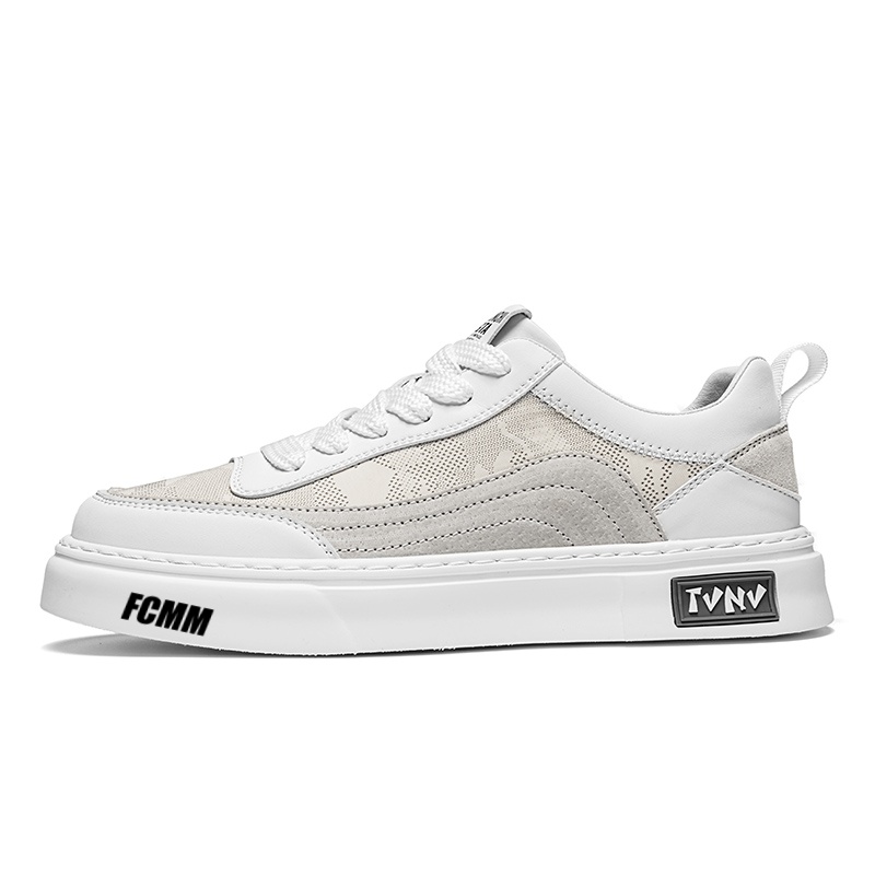 Противоскользящие, легкие, амортизирующие и дышащие детские кроссовки для скейтбординга для подростков FCMM, белый 
Противоскользящие, легкие, амортизирующие и дышащие детские кроссовки для скейтбординга для подростков FCMM, белый