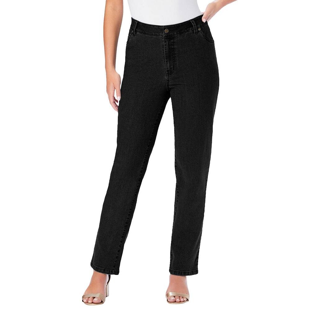 Женские джинсы Roaman's Plus Size Petite Invisible Stretch Iconic прямого кроя, цвет Black Denim
Женские джинсы Roaman's Plus Size Petite Invisible Stretch Iconic прямого кроя, цвет Black Denim