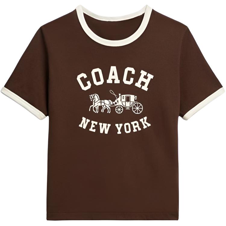 Футболка FW25 Regular женская COACH, коричневый
Футболка FW25 Regular женская COACH, коричневый