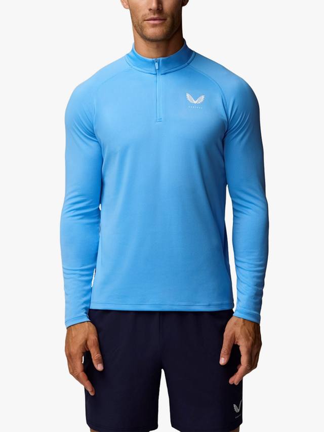 Мужская тренировочная толстовка Adapt с длинными рукавами и молнией на 1/4 Castore, Cool Blue/Mid Grey
Мужская тренировочная толстовка Adapt с длинными рукавами и молнией на 1/4 Castore, Cool Blue/Mid Grey