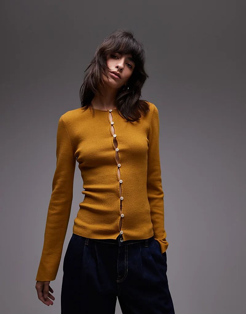 & Other Stories шерстяной приталенный кардиган желтого цвета
& Other Stories шерстяной приталенный кардиган желтого цвета