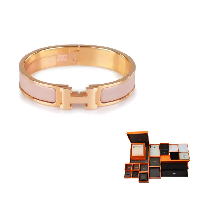 HERMES Браслет Clic H Bangles Women's Pink
HERMES Браслет Clic H Bangles Women's Pink