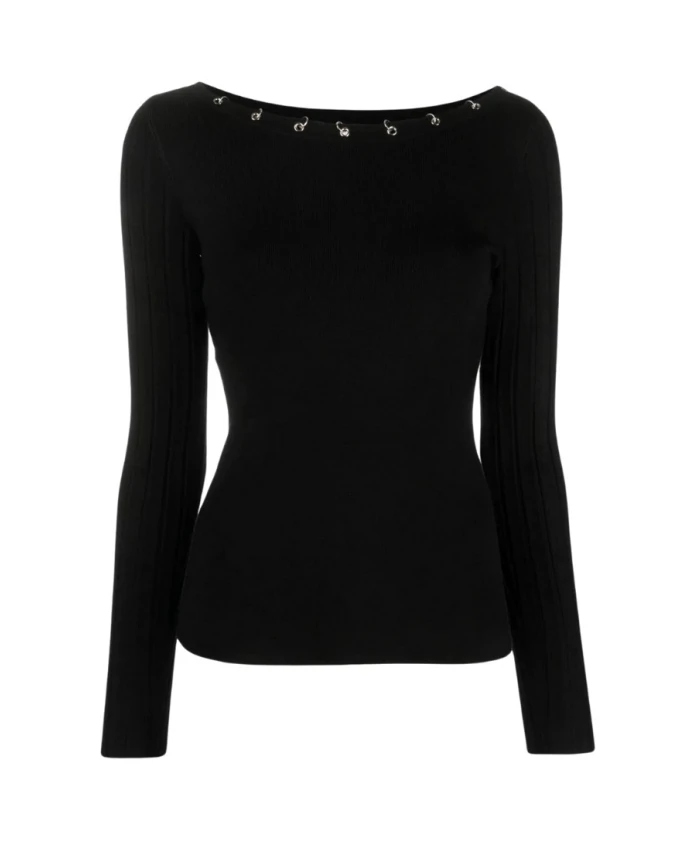 Закрытый вязаный свитер мл Liu Jo, черный
Закрытый вязаный свитер мл Liu Jo, черный