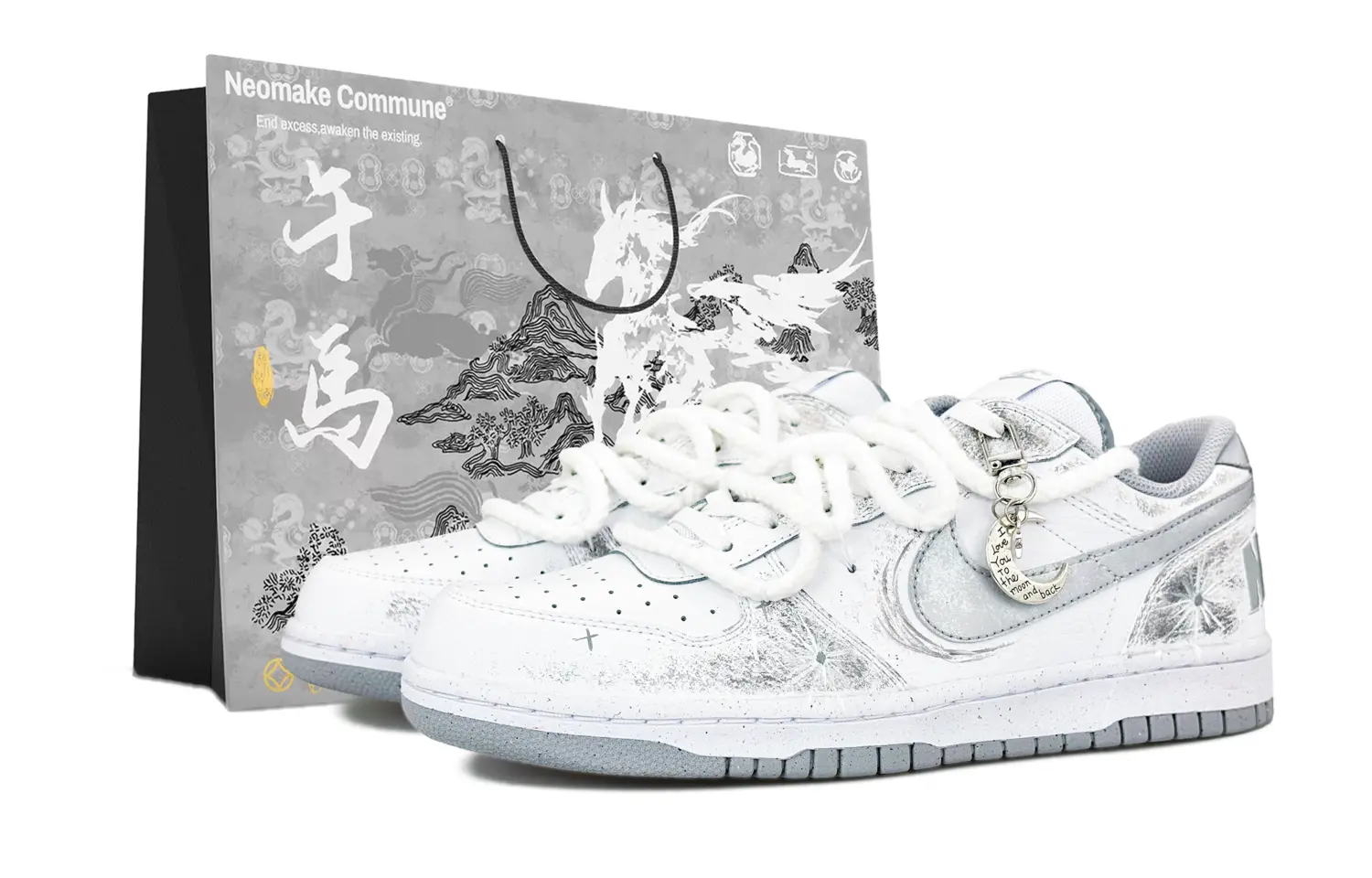 Большие устойчивые к истиранию низкие кроссовки для скейтбординга Unisex Nike, серый белый (special shopping bag)
Большие устойчивые к истиранию низкие кроссовки для скейтбординга Unisex Nike, серый белый (special shopping bag)