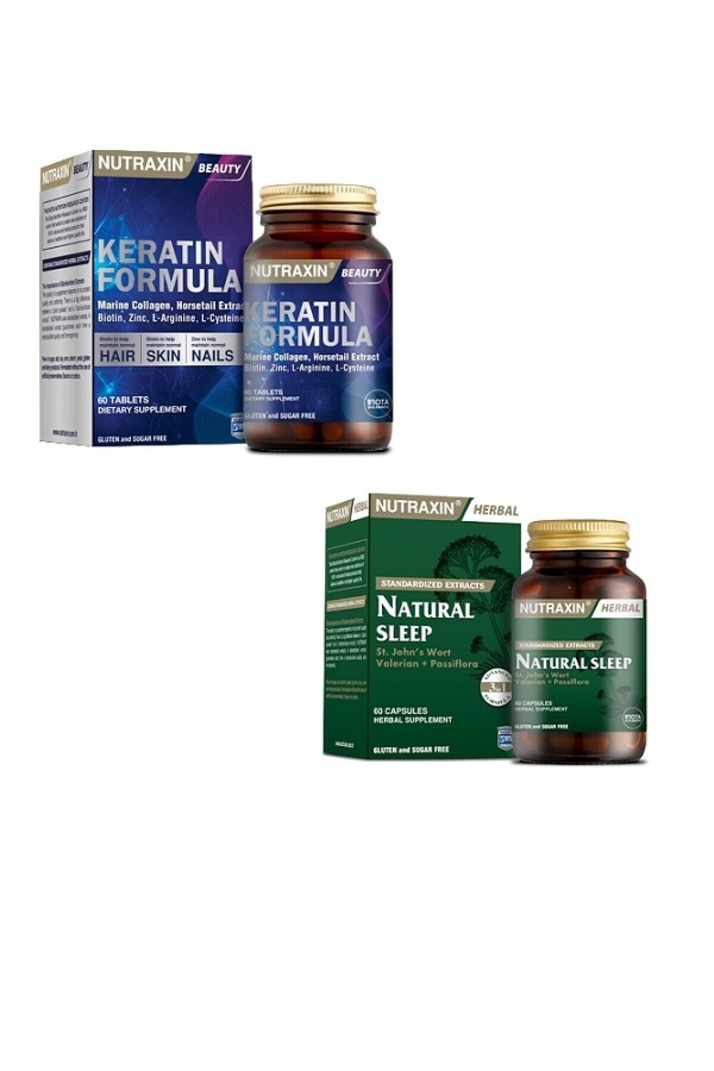 Nutraxin Каратин Формала 60 Таблетка + Средство для Регулирования Сна Натуральный Сон
Nutraxin Каратин Формала 60 Таблетка + Средство для Регулирования Сна Натуральный Сон