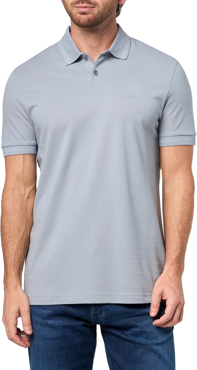 Мужская спортивная рубашка-поло BOSS Pio Sporty Tonal Collar, Tradewinds Grey, Серый, Мужская спортивная рубашка-поло BOSS Pio Sporty Tonal Collar, Tradewinds Grey
Мужская спортивная рубашка-поло BOSS Pio Sporty Tonal Collar, Tradewinds Grey, Серый, Мужская спортивная рубашка-поло BOSS Pio Sporty Tonal Collar, Tradewinds Grey