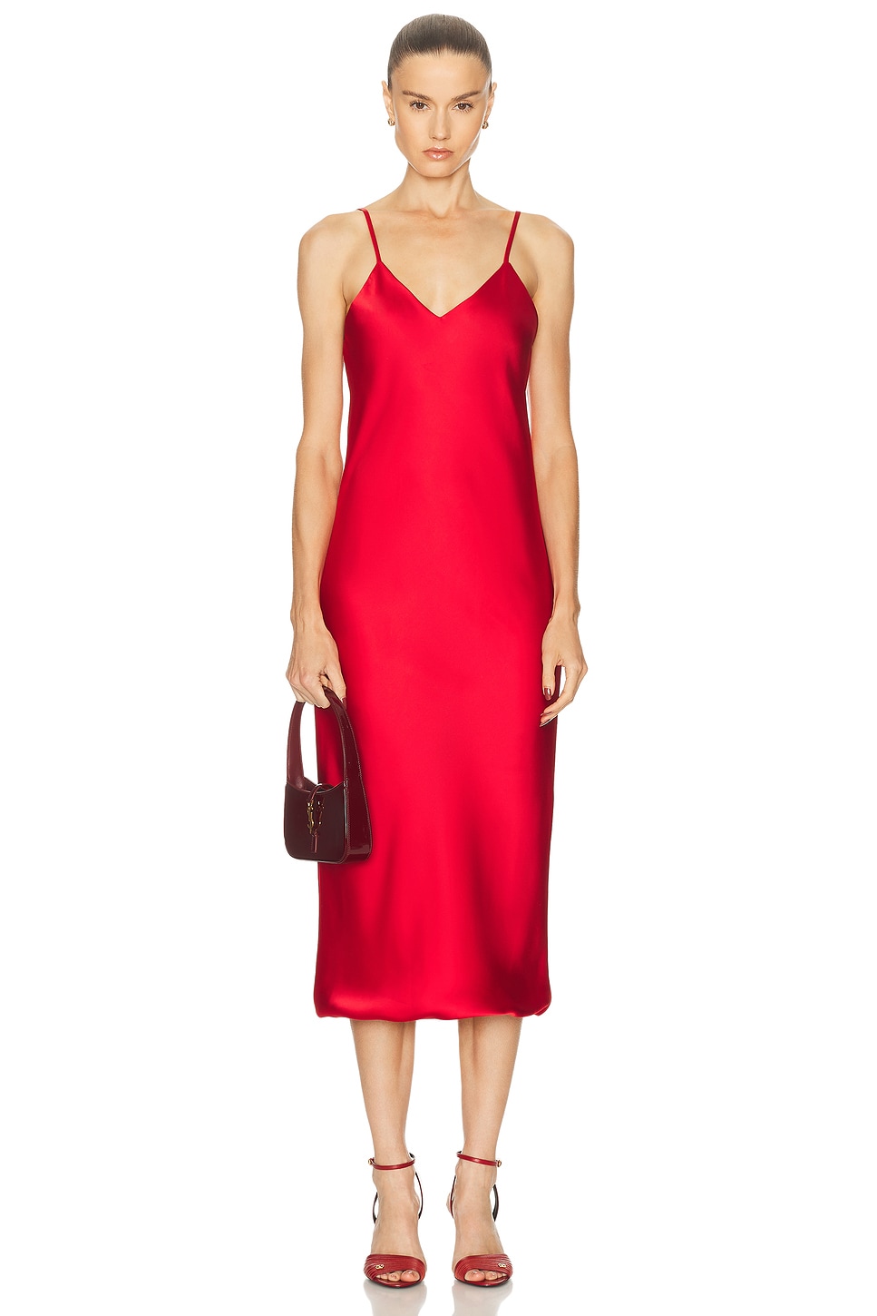 Платье миди с косым кроем Norma Kamali, Tiger Red
Платье миди с косым кроем Norma Kamali, Tiger Red