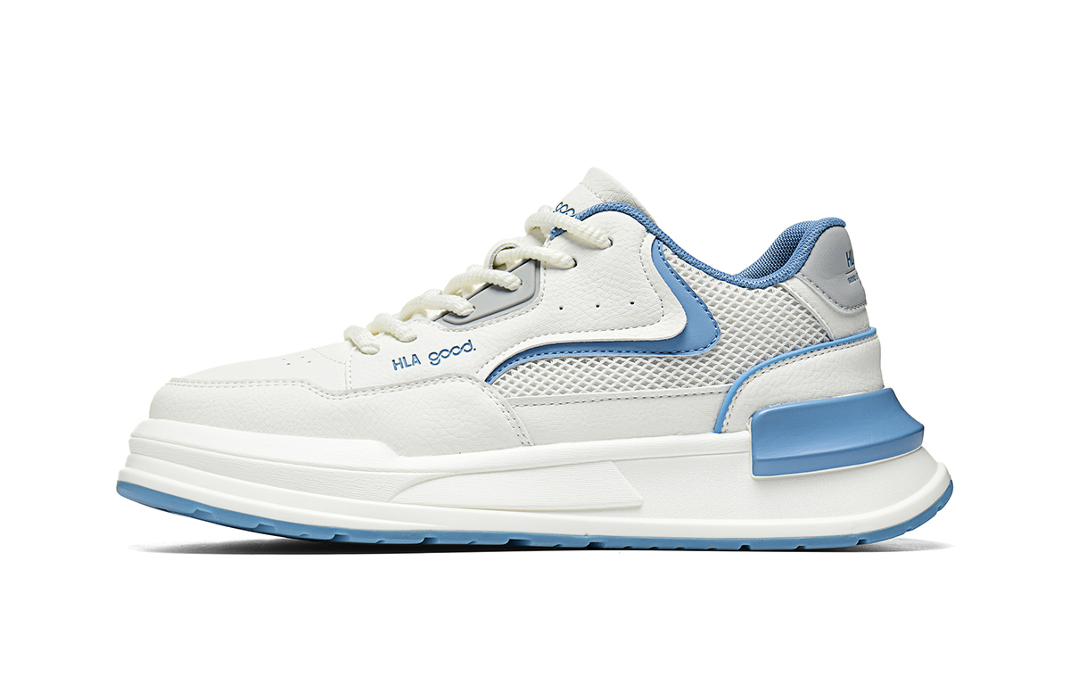 Мужские низкие скейтбордистские кроссовки с противоскользящим и износостойким покрытием HLA, бежевый синий
Мужские низкие скейтбордистские кроссовки с противоскользящим и износостойким покрытием HLA, бежевый синий