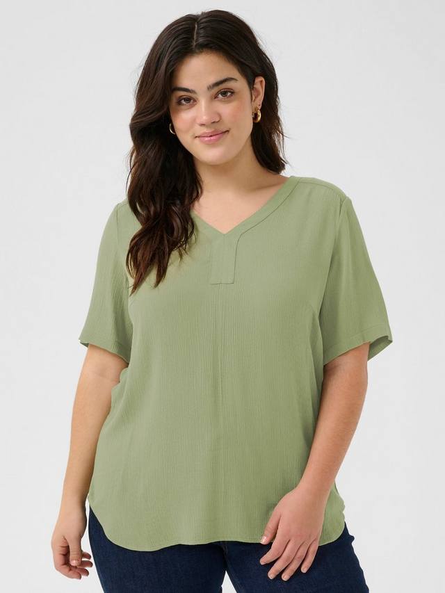 Топ с коротким рукавом ami KAFFE Curve, цвет Oil Green
Топ с коротким рукавом ami KAFFE Curve, цвет Oil Green