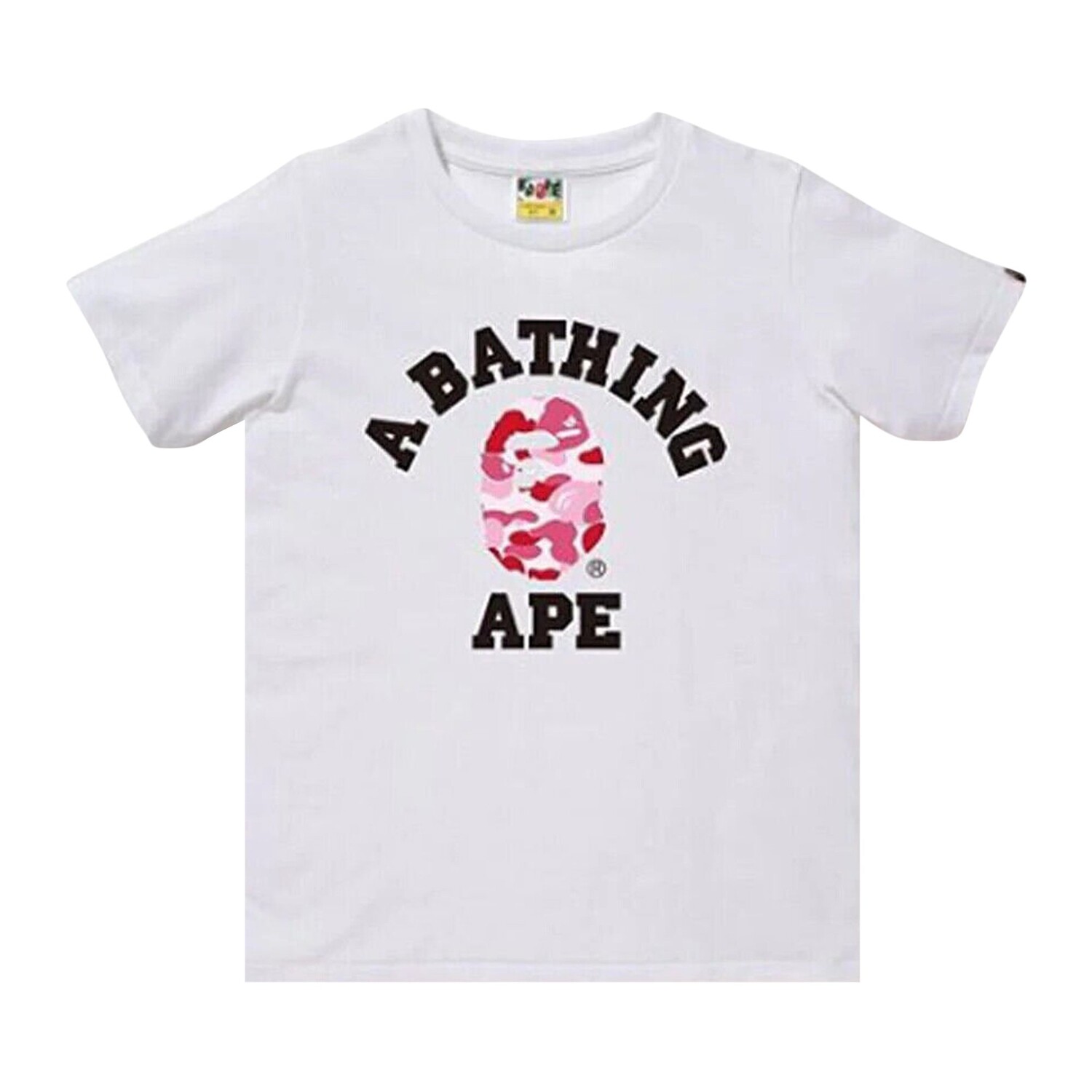 Камуфляжная футболка BAPE ABC Белый/Розовый
Камуфляжная футболка BAPE ABC Белый/Розовый
