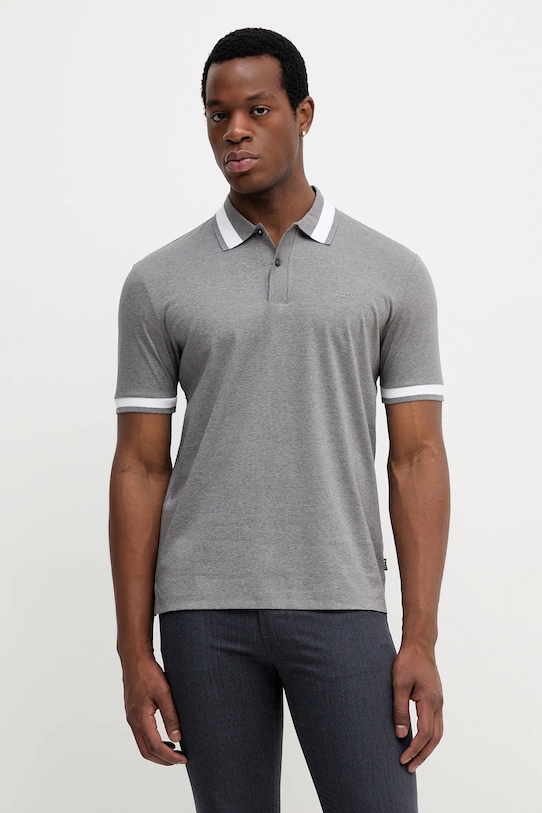 Хлопковое поло Boss, серый
Хлопковое поло Boss, серый