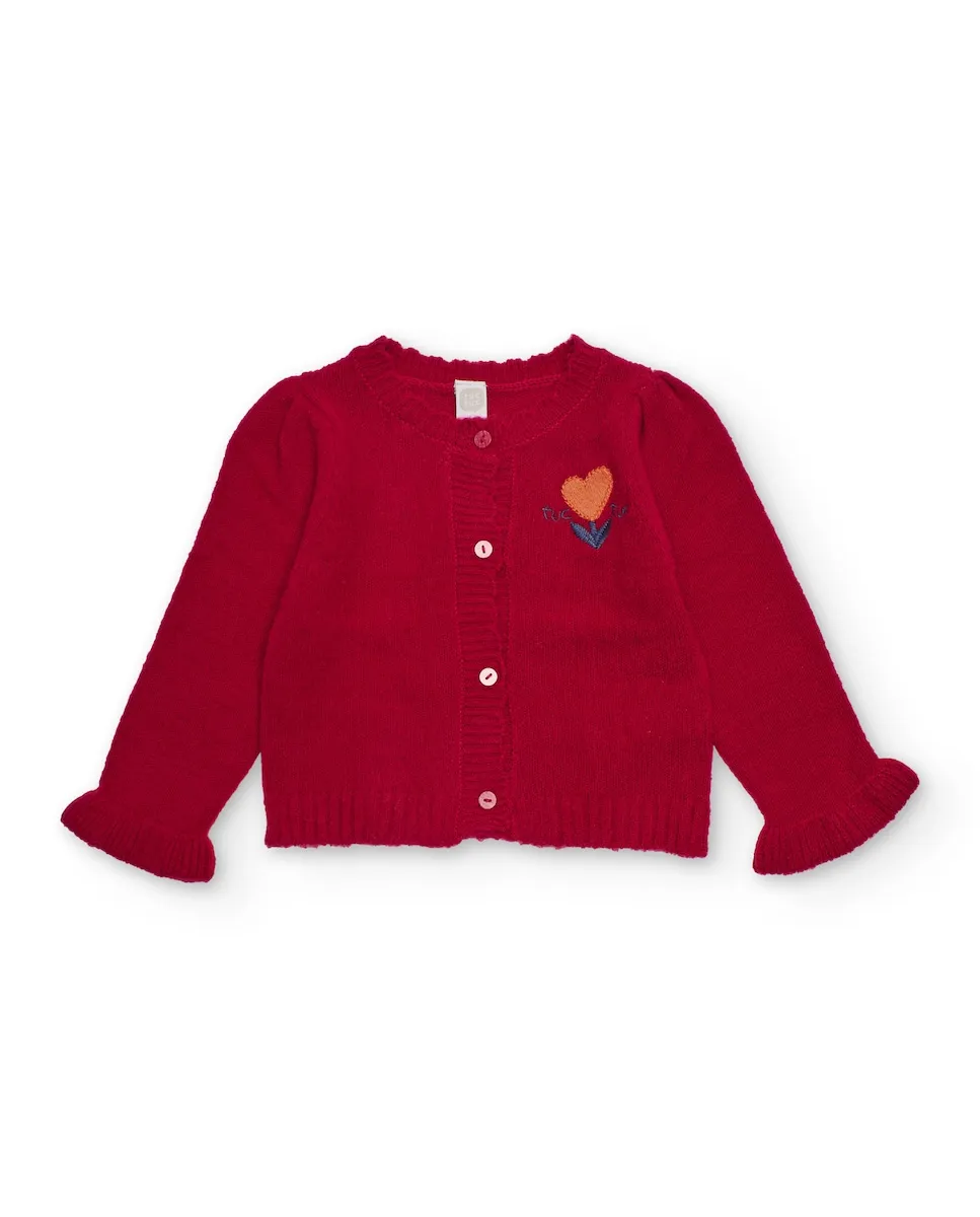 Детская вязаная куртка красного цвета с вышитой деталью Tuc tuc
Детская вязаная куртка красного цвета с вышитой деталью Tuc tuc