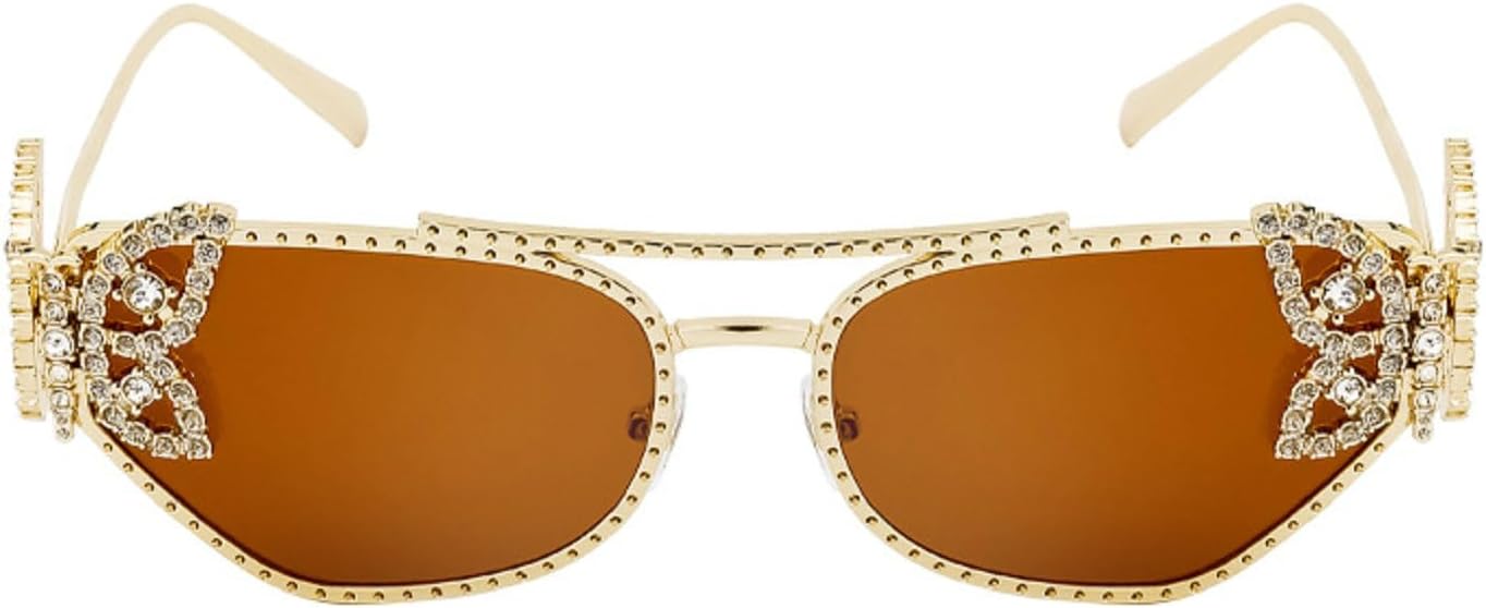 Женские солнцезащитные очки в квадратной оправе с блестками и стразами в форме бабочки, роскошные, увеличенного размера, металлические, с защитой от УФ-излучения UV400, артикул 98114 Melrose, Brown
Женские солнцезащитные очки в квадратной оправе с блестками и стразами в форме бабочки, роскошные, увеличенного размера, металлические, с защитой от УФ-излучения UV400, артикул 98114 Melrose, Brown