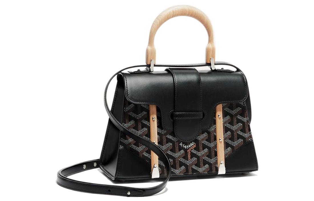 GOYARD Сумка женская мини через плечо из брезента с кожей, Black
GOYARD Сумка женская мини через плечо из брезента с кожей, Black