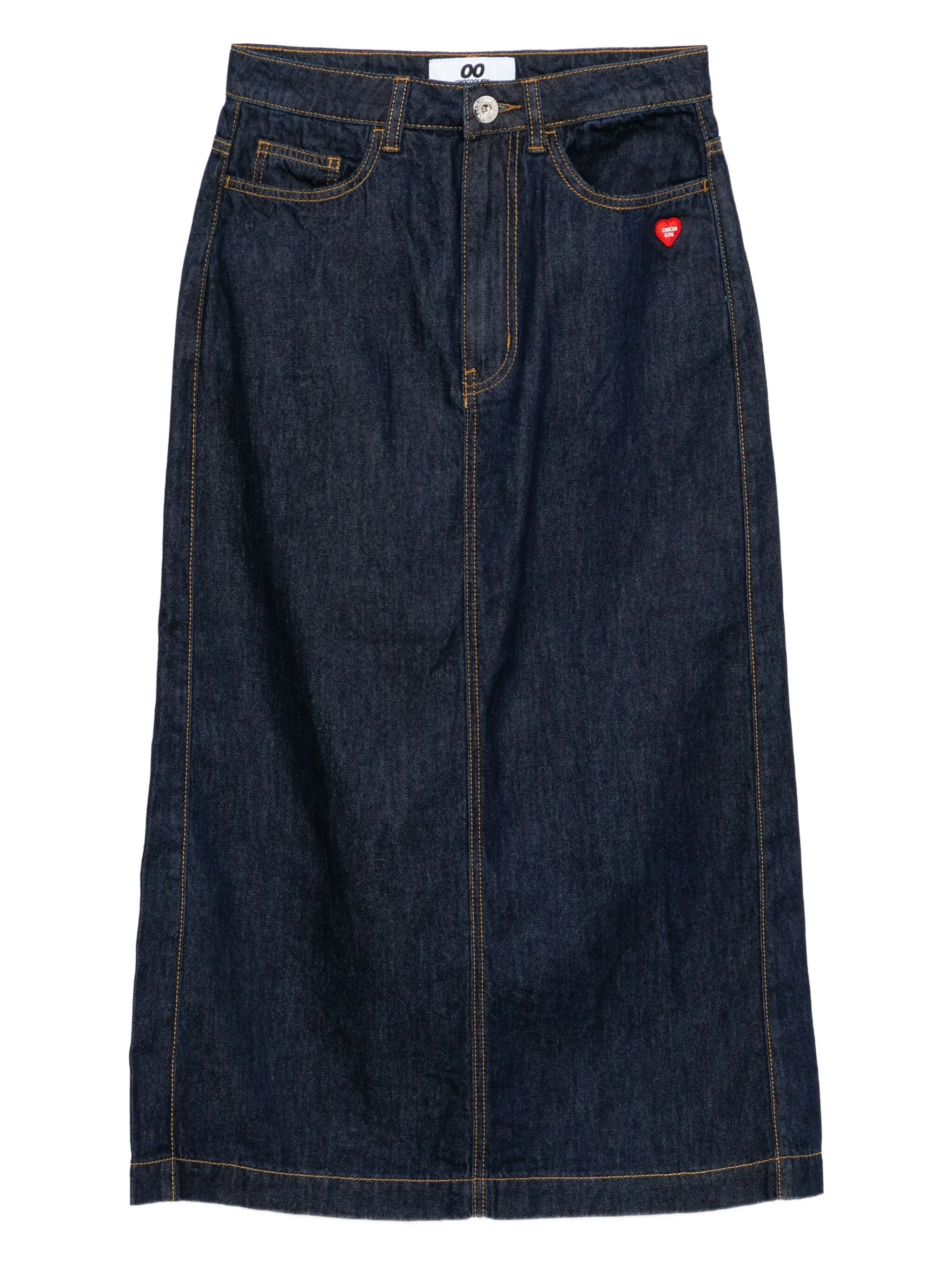 Джинсовая юбка с нашивкой-логотипом Chocoolate, синий
Джинсовая юбка с нашивкой-логотипом Chocoolate, синий