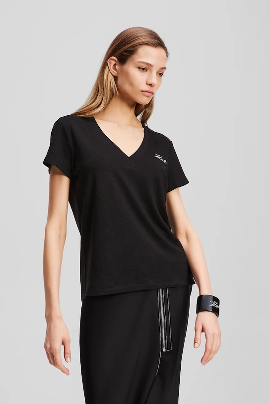 Льняная футболка Karl Lagerfeld, черный
Льняная футболка Karl Lagerfeld, черный