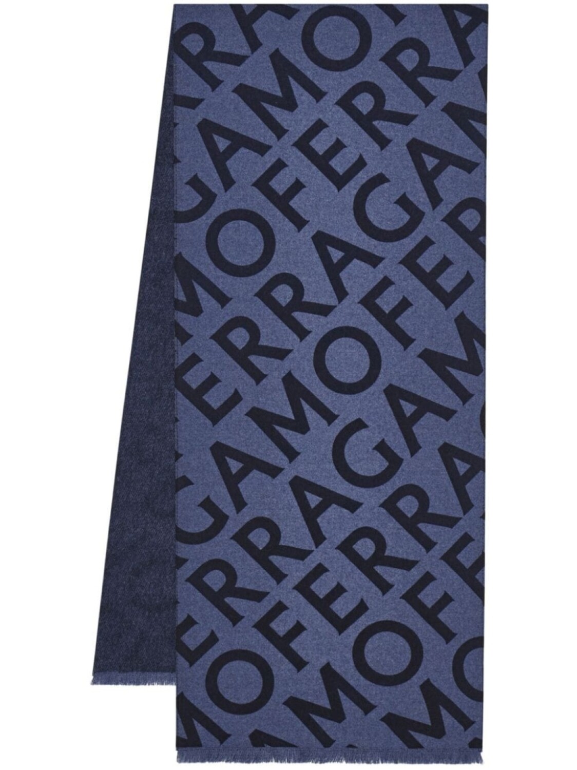 Двусторонний шарф с логотипом Ferragamo, синий
Двусторонний шарф с логотипом Ferragamo, синий