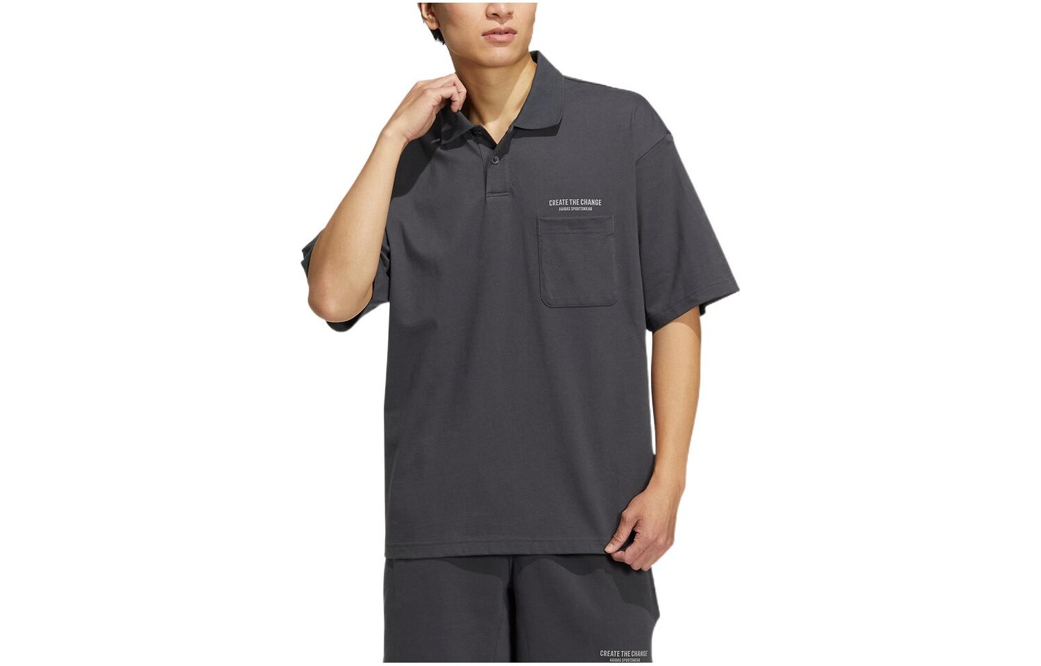 Рубашка поло мужская однотонная серая Adidas, черный
Рубашка поло мужская однотонная серая Adidas, черный