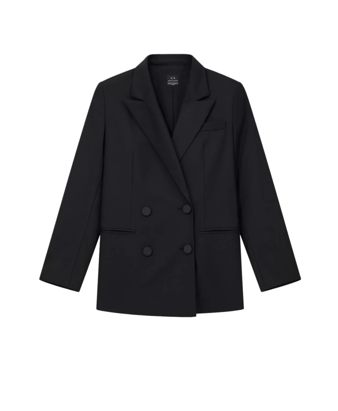Двубортный блейзер Armani Exchange, черный
Двубортный блейзер Armani Exchange, черный