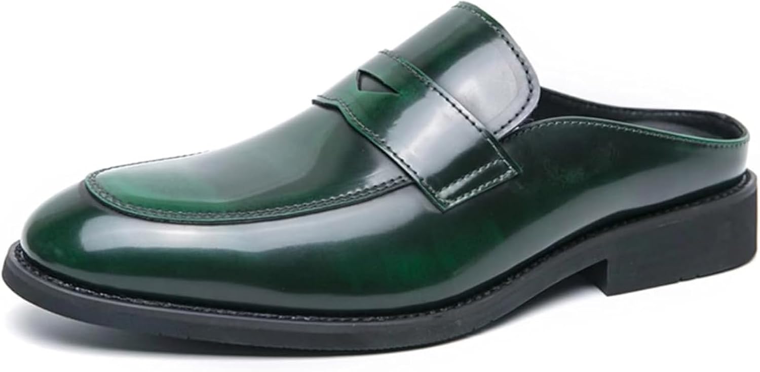 Мужские лоферы Xinduoyu из лакированной кожи без шнуровки, летние мокасины с крылышком, задник отсутствует, формальные деловые мюли, зеленый
Мужские лоферы Xinduoyu из лакированной кожи без шнуровки, летние мокасины с крылышком, задник отсутствует, формальные деловые мюли, зеленый