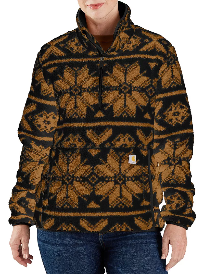 Женские флисовые брюки Carhartt с молнией на четверть из шерпа, цвет Black Fairisle
Женские флисовые брюки Carhartt с молнией на четверть из шерпа, цвет Black Fairisle