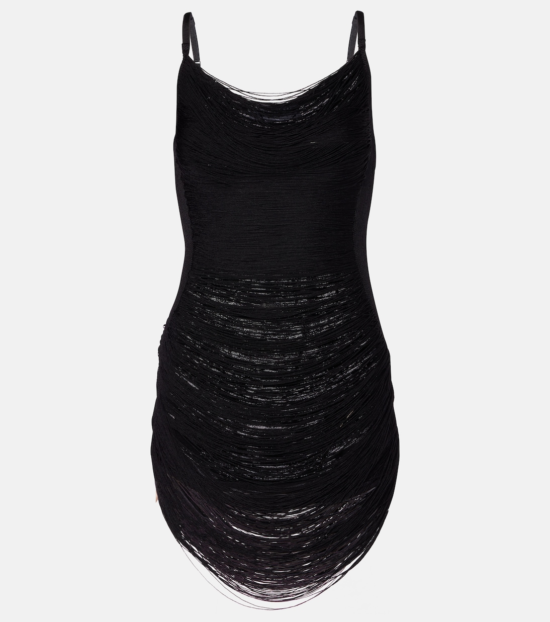 Мини-платье с бахромой The Attico, черный
Мини-платье с бахромой The Attico, черный