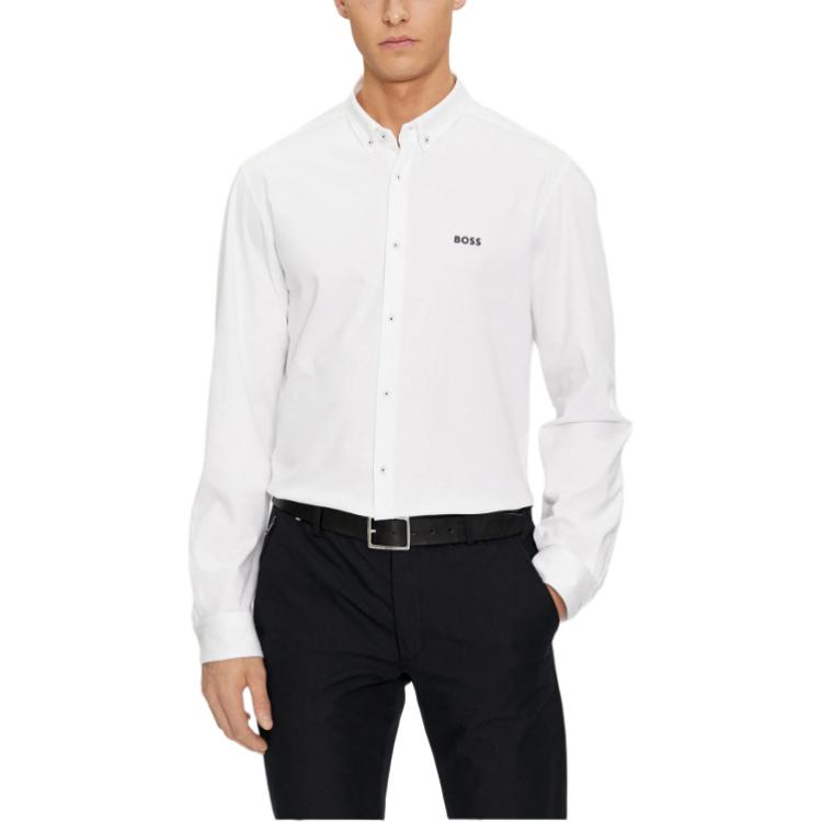 HUGO BOSS Мужская белая рубашка
HUGO BOSS Мужская белая рубашка