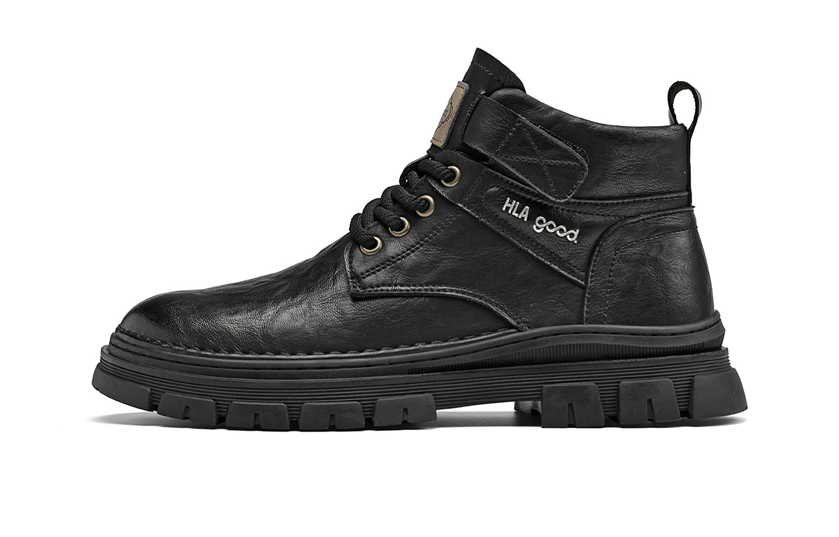 HLA Ботинки Martin мужские, черные, бронзовые
HLA Ботинки Martin мужские, черные, бронзовые