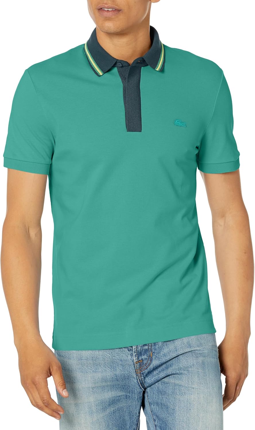 Lacoste мужская сезонная короткая рукав обычный крой контрастный воротник поло, Ocelle
Lacoste мужская сезонная короткая рукав обычный крой контрастный воротник поло, Ocelle