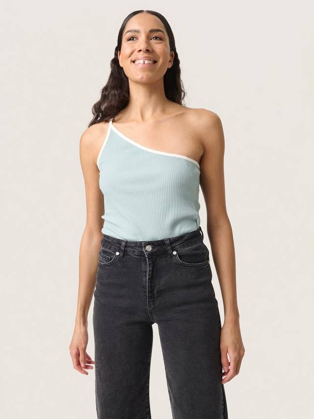 Топ Simone с одним плечом Soaked In Luxury, Silver Blue
Топ Simone с одним плечом Soaked In Luxury, Silver Blue