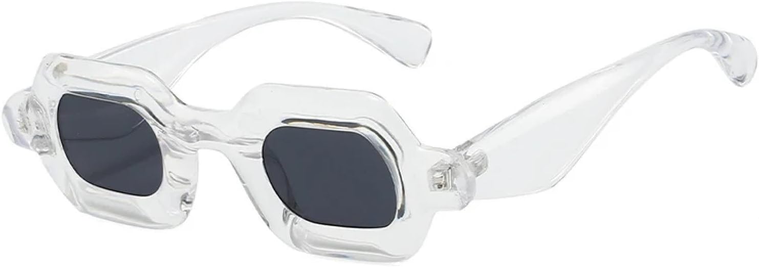 Ретро-солнцезащитные очки конфетных цветов, маленькие, женские, модные, с широкими дужками, мужские, в стиле панк, градиентные, UV400 (прозрачно-серые) TKKTLLT, Transparent Gray
Ретро-солнцезащитные очки конфетных цветов, маленькие, женские, модные, с широкими дужками, мужские, в стиле панк, градиентные, UV400 (прозрачно-серые) TKKTLLT, Transparent Gray