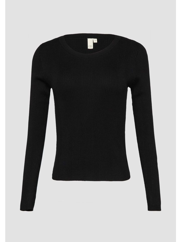 Вязаный свитер в цвете 9999_черный QS
Вязаный свитер в цвете 9999_черный QS