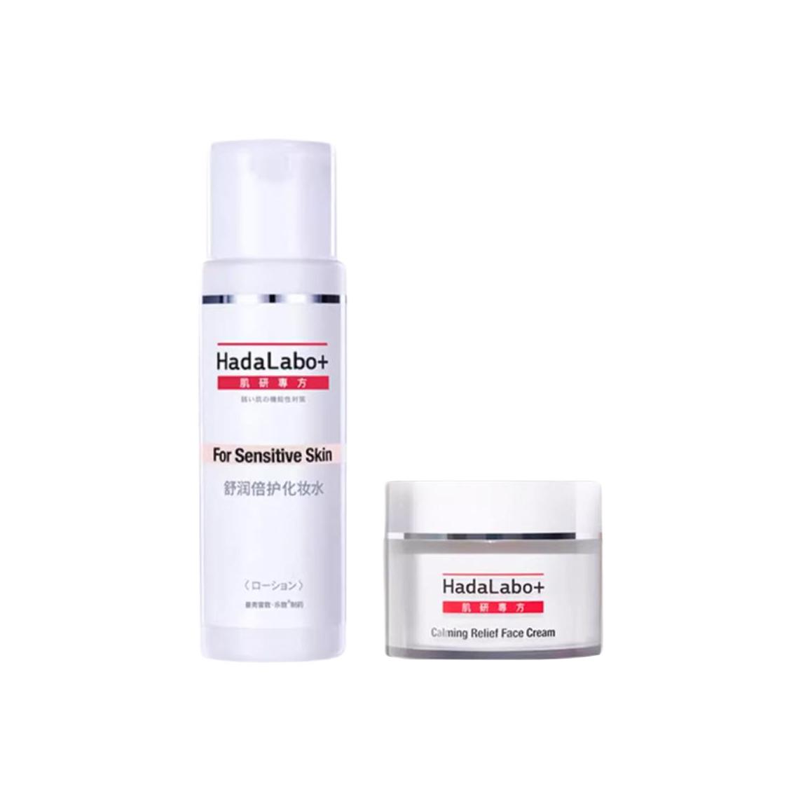 Набор для ухода за кожей с успокаивающим и интенсивным уходом лосьон special formula увлажнение и питание 50мл+170мл HADA LABO, Two-Piece Set: Soothing and Intensive Toner 170ml+Special Formula Cross Face Cream 50g
Набор для ухода за кожей с успокаивающим и интенсивным уходом лосьон special formula увлажнение и питание 50мл+170мл HADA LABO, Two-Piece Set: Soothing and Intensive Toner 170ml+Special Formula Cross Face Cream 50g