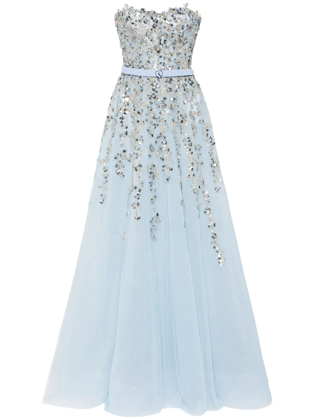 Вечернее платье из тюля с бисером Saiid Kobeisy, синий
Вечернее платье из тюля с бисером Saiid Kobeisy, синий