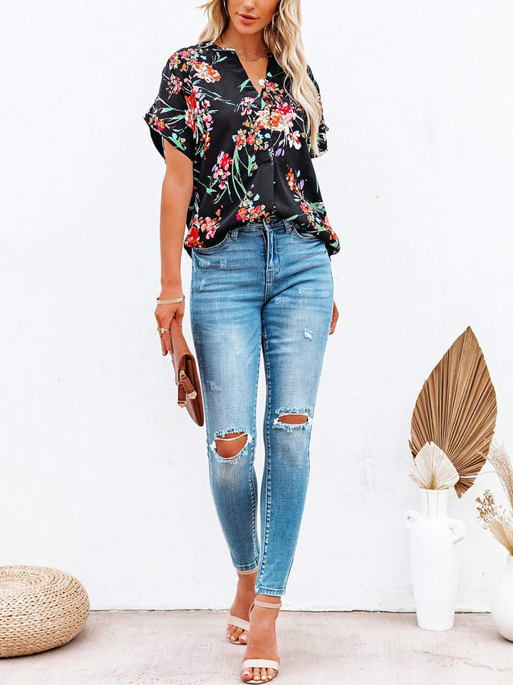 Блузка Milan Kiss, черный/цветной
Блузка Milan Kiss, черный/цветной