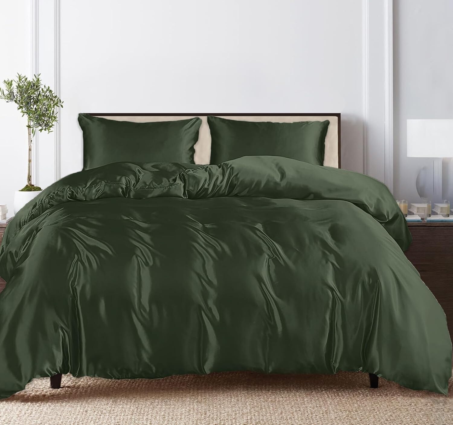 Комплект пододеяльников Linenwalas Tencel из лиоцелла с простыней с глубокими карманами, вискоза из эвкалипта, мягкий, легкий и дышащий комплект постельного белья (зеленый авокадо, королева), Avocado Green
Комплект пододеяльников Linenwalas Tencel из лиоцелла с простыней с глубокими карманами, вискоза из эвкалипта, мягкий, легкий и дышащий комплект постельного белья (зеленый авокадо, королева), Avocado Green