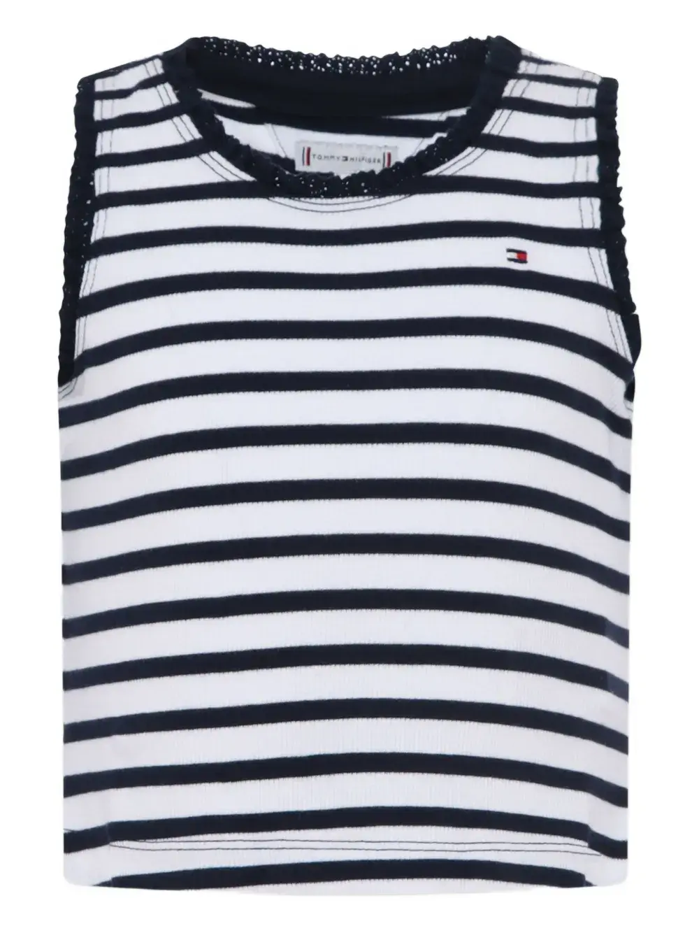 Полосатый топ без рукавов Tommy Hilfiger Junior, белый
Полосатый топ без рукавов Tommy Hilfiger Junior, белый