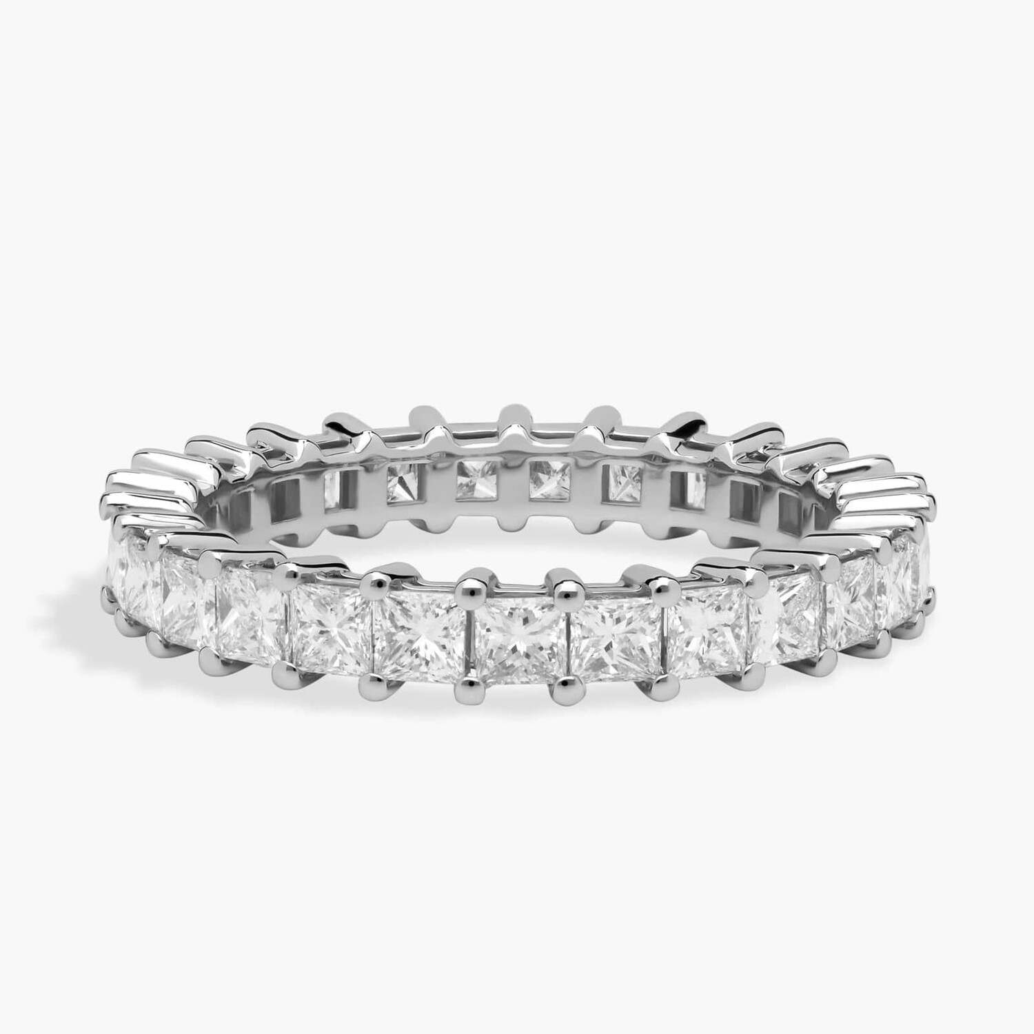 Кольцо «Вечность» с огранкой «Принцесса» из 14-каратного белого золота (2 карата, чистота 2 карата - HI / SI1-SI2) Blue Nile
Кольцо «Вечность» с огранкой «Принцесса» из 14-каратного белого золота (2 карата, чистота 2 карата - HI / SI1-SI2) Blue Nile