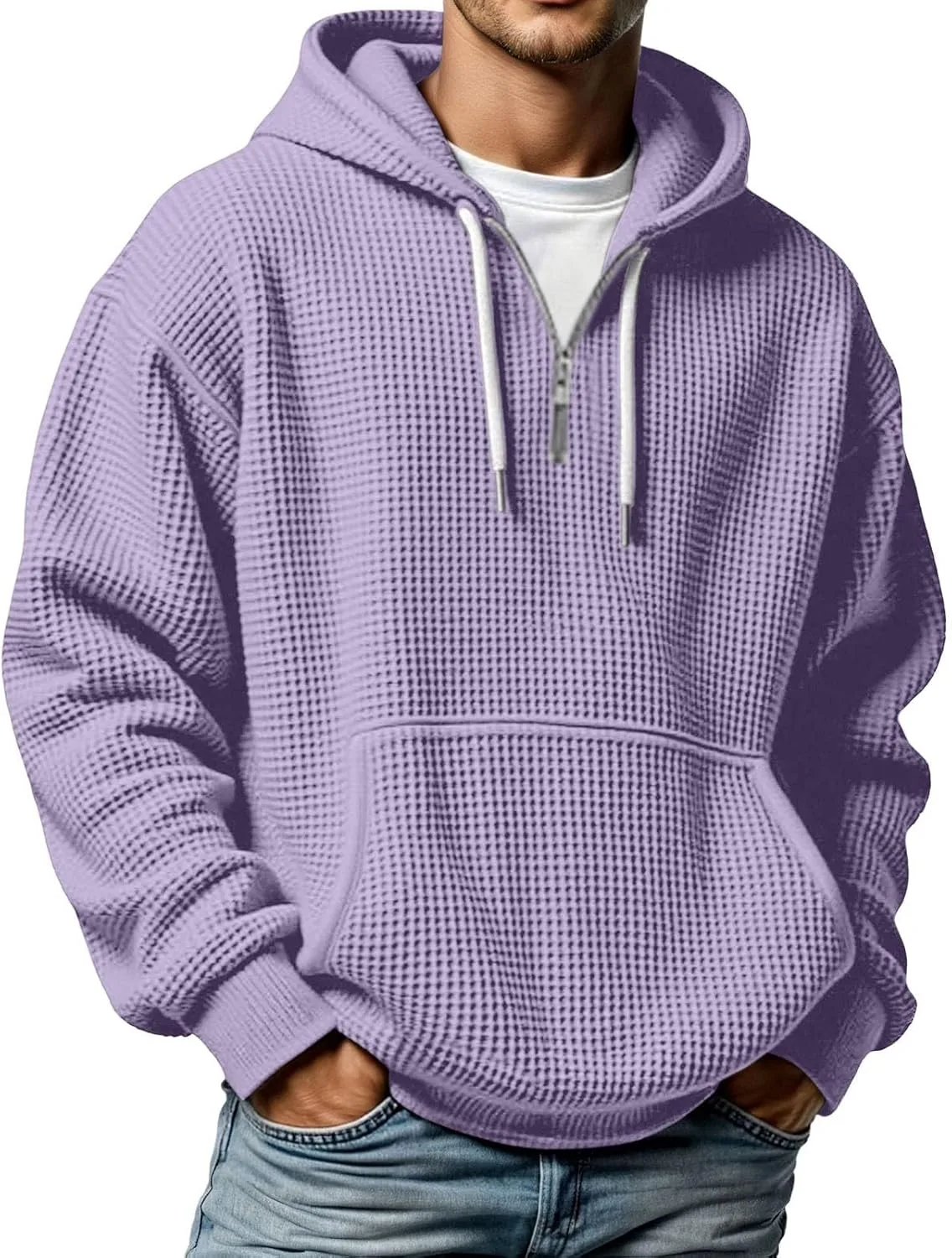 Толстовка мужская с капюшоном и четверть-молнией
Толстовка мужская с капюшоном и четверть-молнией