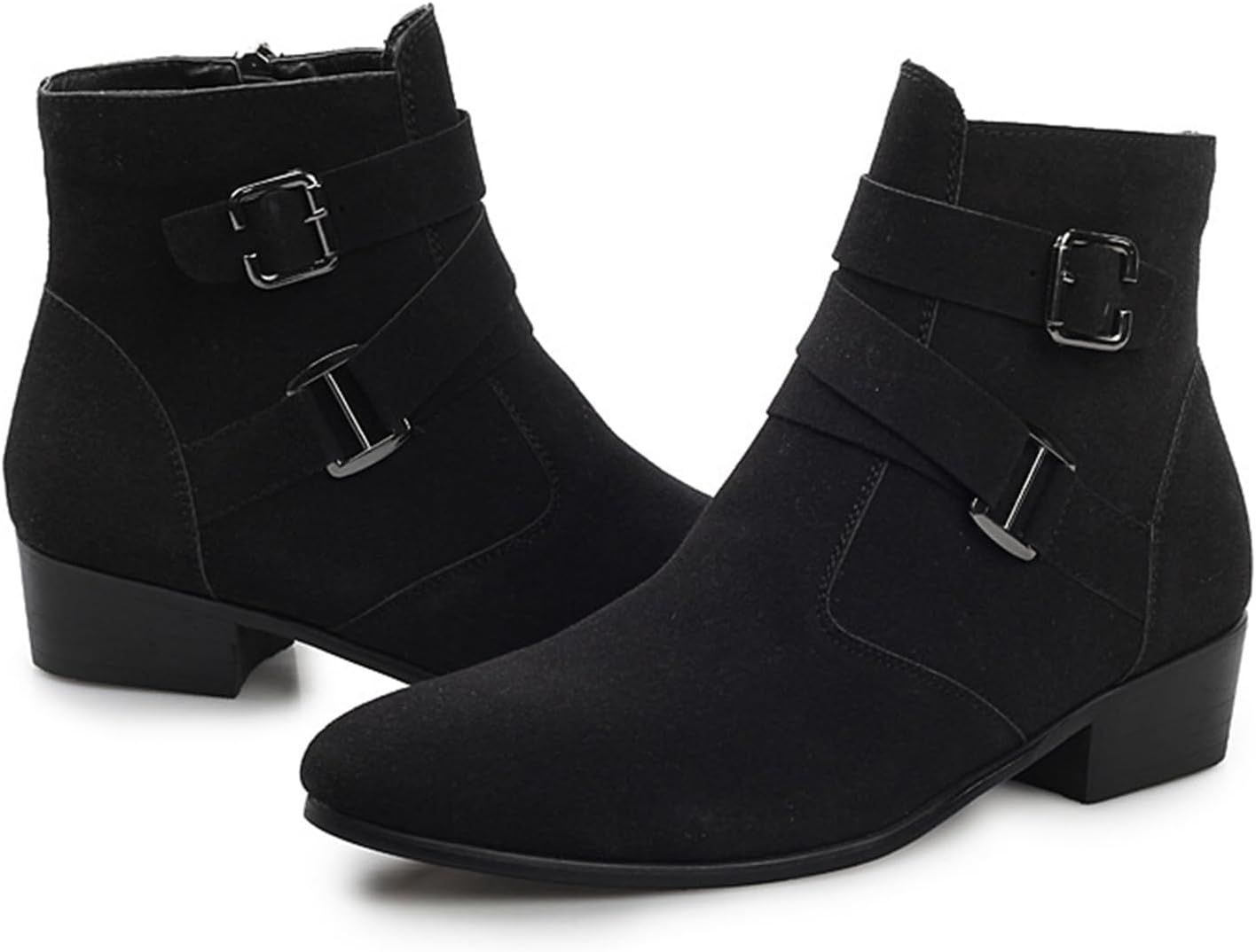 Мужские ботинки Челси с ПУ-блоковым каблуком, боковой молнией, заостренным носком, двойной пряжкой, массивным каблуком, противоскользящие, деловые, чукка, мотоциклетные, удобные для ходьбы, ботинки до щиколотки Ghibhna, черный
Мужские ботинки Челси с ПУ-блоковым каблуком, боковой молнией, заостренным носком, двойной пряжкой, массивным каблуком, противоскользящие, деловые, чукка, мотоциклетные, удобные для ходьбы, ботинки до щиколотки Ghibhna, черный