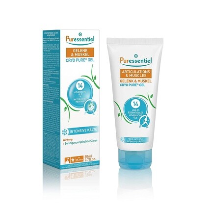 Гель Joint & Muscle Cryo Pure с 14 эфирными маслами 80 мл - Интенсивный охлаждающий эффект - Успокаивает чувствительные участки Puressentiel
Гель Joint & Muscle Cryo Pure с 14 эфирными маслами 80 мл - Интенсивный охлаждающий эффект - Успокаивает чувствительные участки Puressentiel