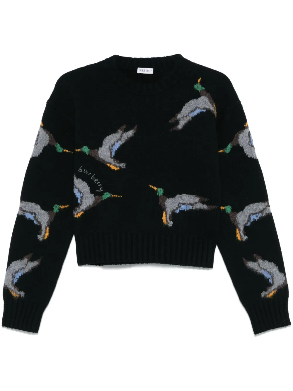 Жаккардовый свитер BURBERRY, черный
Жаккардовый свитер BURBERRY, черный