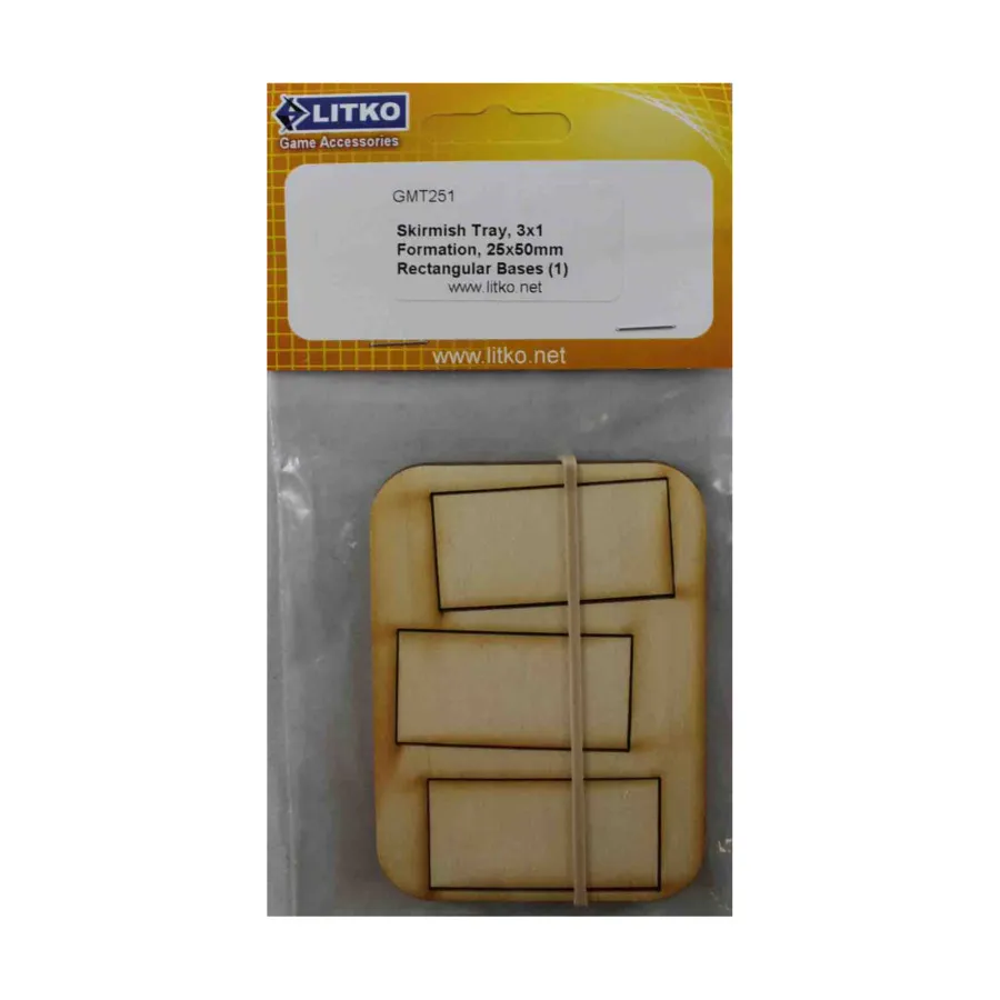 Поднос для схваток — 3 фигурки, подставки 25x50 мм, Miniature Movement Trays - Skirmish (Litko Aerosystems)
Поднос для схваток — 3 фигурки, подставки 25x50 мм, Miniature Movement Trays - Skirmish (Litko Aerosystems)